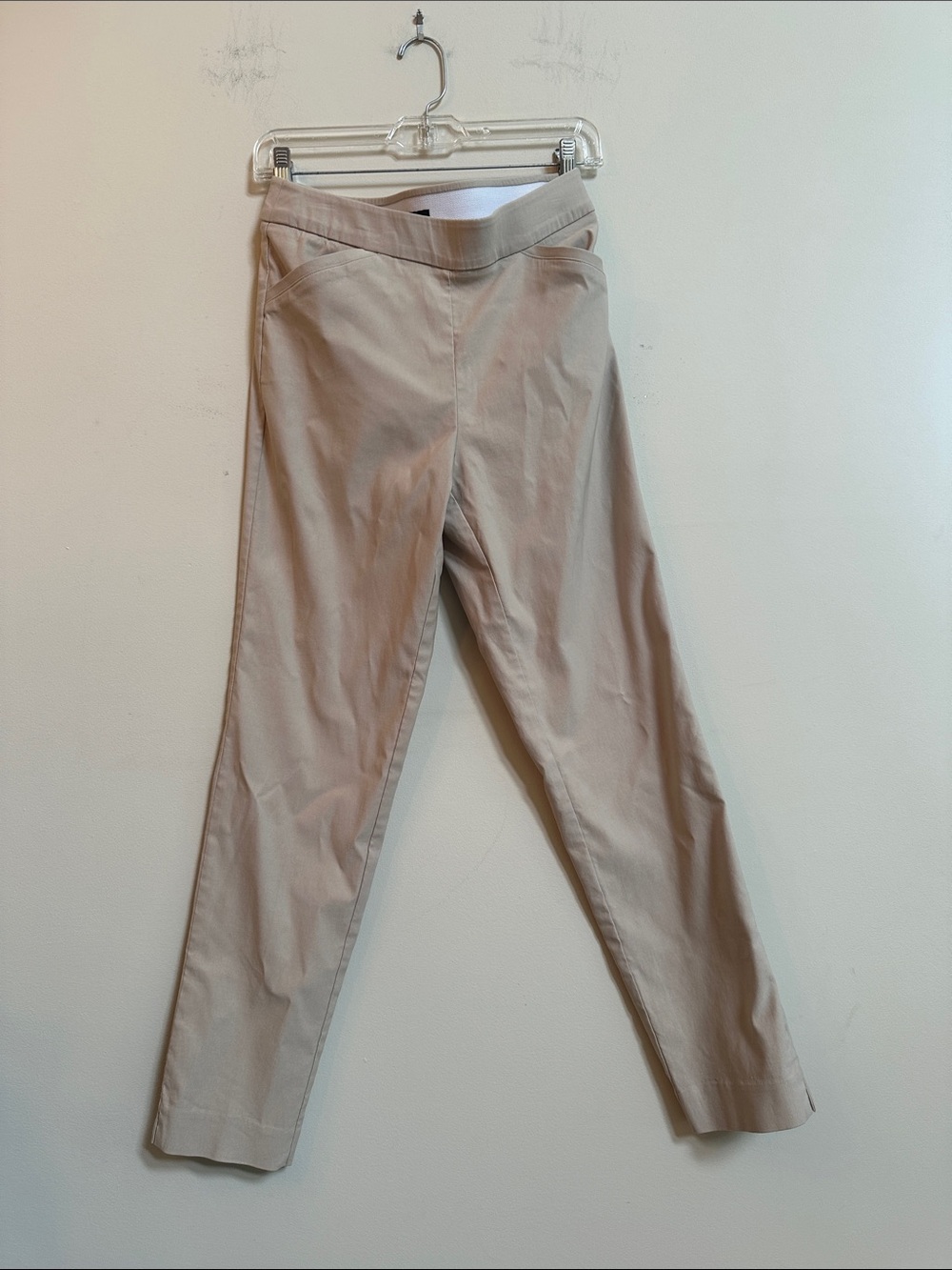 Counterparts Pull‑On Stretch Pants – Beige – Size S- slight flaw